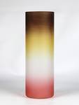 Vase en verre peint à la main Marron - Verre - 10 x 30 x 10 cm