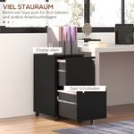 Aktenschrank 924-070V00BK Braun - Metall - 44 x 68 x 37 cm