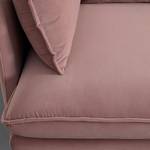 Ecksofa ROSA Pink - Metall - Textil - 226 x 84 x 163 cm