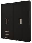 Garderobe Inova 3 Z15 Schwarz - Gold