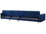 Modulsofa ABERDEEN 2-tlg Blau - Gold - Marineblau - Breite: 347 cm