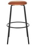 Tabouret de bar MORTON Noir - Orange