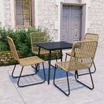 Garten-Essgruppe (5-teilig) 3012986-1 Schwarz - Kunststoff - Polyrattan - 80 x 74 x 80 cm