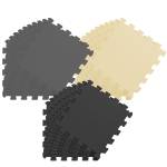 Baby Spielmatte Sonia 27-tlg. Beige - Schwarz - Grau