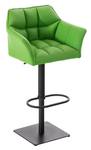 Tabouret de bar Damaso Lot de 2 Vert - Noir