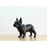 Statue décorative Bulldog français Noir - Porcelaine - 24 x 20 x 10 cm