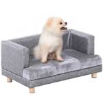 Hundesofa D04-135 Grau - Massivholz - 41 x 32 x 68 cm