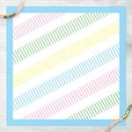 Linienspuren in Pastell mit Rahmen