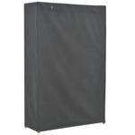 Armoire 297466 Gris - Textile - Bois/Imitation - 40 x 40 x 110 cm