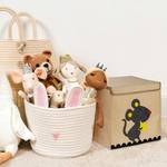 Aufbewahrungsbox für Kinder Anthrazit - Beige - Gelb