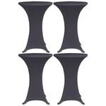 Housse de table (lot de 4) 299448-2 Anthracite - 70 x 70 cm