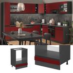 Meuble pour four R-Line 39728 Anthracite - Rouge