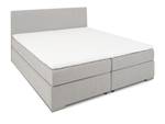 AREZZO Boxspringbett Hellgrau - 180 x 200 cm