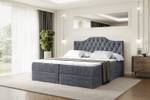 Boxspringbett VILA-1 Steingrau - Breite: 160 cm - H4