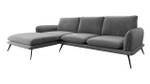 Ecksofa Portimao LC Grau - Ecke davorstehend links