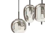 Lampe suspension TARLO Noir - Argenté - Verre - 90 x 122 x 35 cm