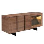 Buffet en noyer avec éclairage led Marron - Bois manufacturé - 180 x 76 x 60 cm