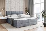 Boxspringbett ARDENI Hellgrau - Breite: 140 cm - H4