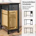 Schreibtisch ON32850NZ Braun - Holzwerkstoff - 60 x 75 x 120 cm