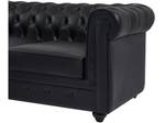 Sofa TOLEDO Schwarz - Echtleder - 163 x 72 x 228 cm