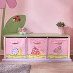 Kids Holz-Schrank Leinwand-Schubladen