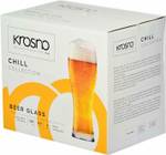 Krosno Chill Verres à bière de blé Verre - 9 x 22 x 9 cm