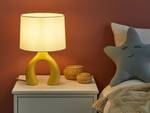 Lampe de table ABBIE Blanc - Jaune