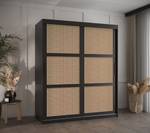 SCHWEBETÜRENSCHRANK PLECIONKA Breite: 150 cm - Schwarz