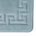 Zweiteiliges Badematten Set Memory Foam Blau - Textil - 50 x 1 x 80 cm