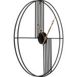 Horloge murale Strings Noir - Métal - 60 x 60 x 6 cm