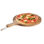 Pizzabrett aus Akazienholz Braun - Holzwerkstoff - 48 x 2 x 36 cm