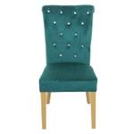 Chaise salle à manger D22 (lot de 2) Vert foncé - Doré