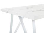 Esszimmertisch GRIEGER Grau - Weiß - Holzwerkstoff - 90 x 76 x 160 cm