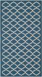 Teppich Gwen Beige - Nachtblau - 80 x 150 cm