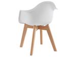 Chaise POUPINETTE Lot de 2 Blanc - Matière plastique - 41 x 57 x 41 cm