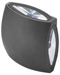 Lampe murale LED pour l'extérieur RAMAPO Noir - Métal - 15 x 15 x 4 cm