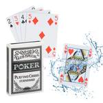 Wasserfeste Pokerkarten aus Plastik Schwarz - Rot - Weiß - Kunststoff - 7 x 10 x 2 cm
