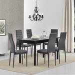 Set Table 6 Chaises Bjerkvik Gris