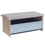 Hocker Trio mit Schublade Grau - Holzwerkstoff - 43 x 44 x 98 cm