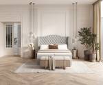 Boxspringbett Royal Beige - Breite: 200 cm