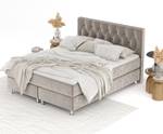 Boxspringbett Excelsior Taupe - Breite: 200 cm