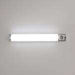 Wandlampe SOFT Silber - Kunststoff - Textil - 67 x 9 x 5 cm