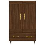 Highboard DE8570 Eiche Schwarzbraun Dekor