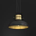 Lampe à suspension ALBY Noir - Doré - Métal - 40 x 130 x 40 cm
