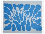 Kuscheldecke KIHUN Blau - Weiß - Textil - 130 x 1 x 170 cm