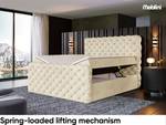 Boxspringbett Duke Beige - Breite: 146 cm - H3