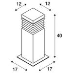 Wegeleuchte Arrock Höhe: 40 cm