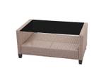 XXL Poly-Rattan Garnitur F10 (4-tlg) Braun - Grau