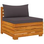 Garten-Lounge-Set (7-teilig) 3087323 Grau - Massivholz - Holzart/Dekor - 68 x 30 x 68 cm