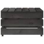 Garten-Lounge-Set Grau - Massivholz - Holzart/Dekor - 70 x 66 x 69 cm